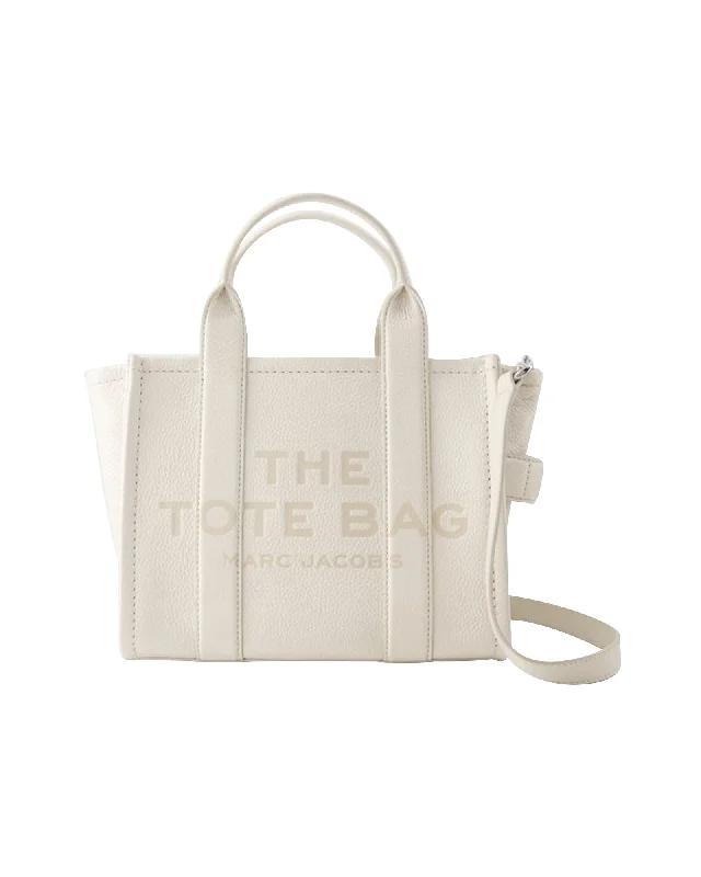 Luxury Bags For Professionals With Discounts The Mini Tote  - Marc Jacobs - Leather - Silver