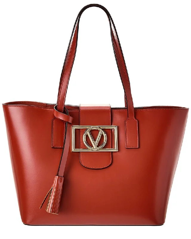 Bags With Limited-Time Deals Valentino by Mario Valentino Marion Super V Leather Tote
