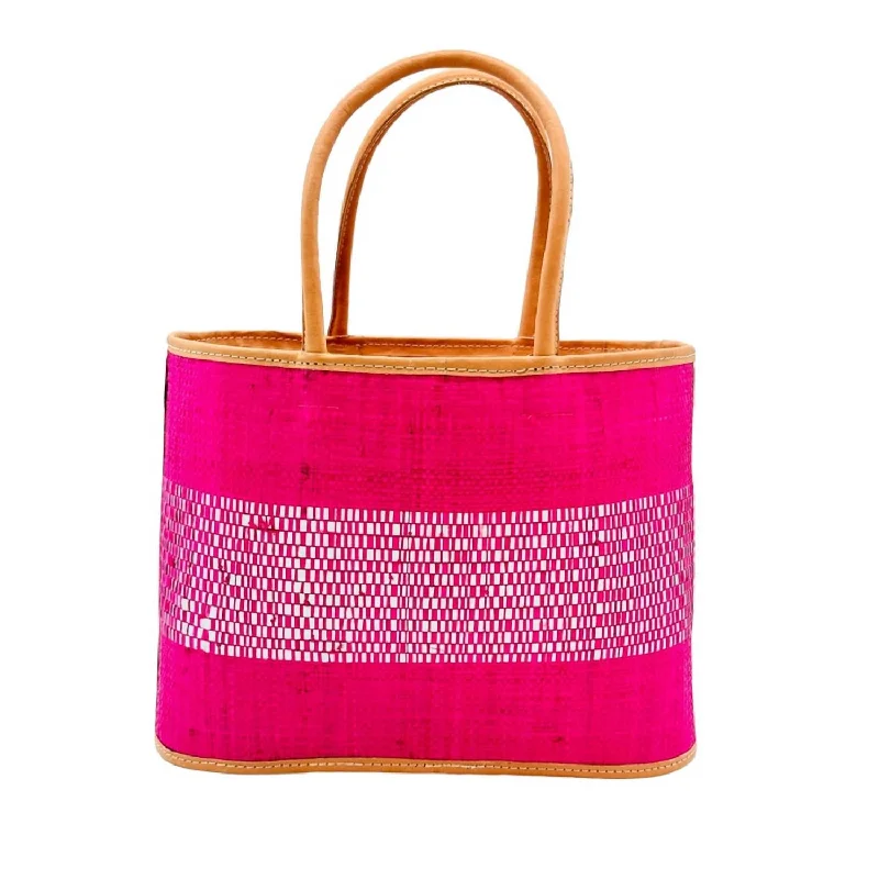 Black Friday Deals On Stylish Handbags Women's Wynwood Straw Basket Bag Handbag In Fuchsia