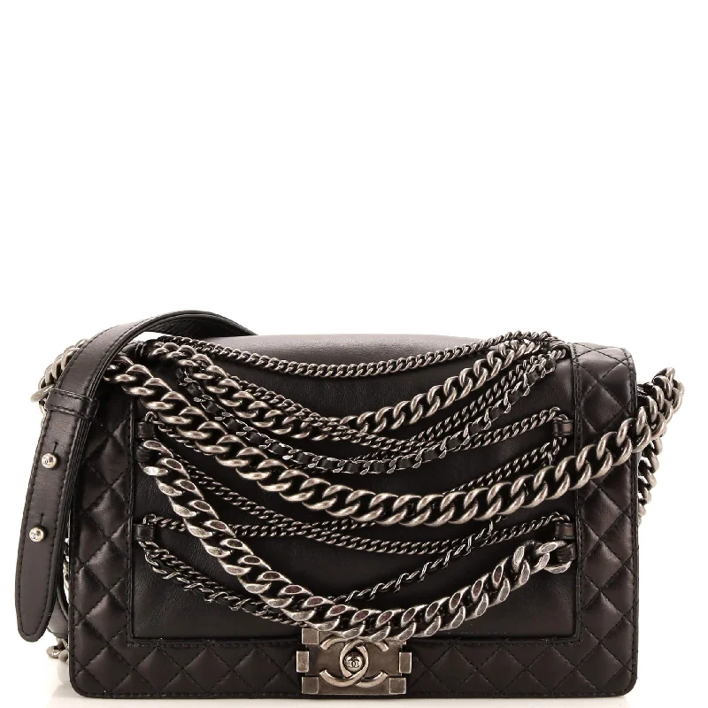 Flash Sales On Premium And High-Quality Bags Boy Flap Bag Enchained Lambskin New Medium