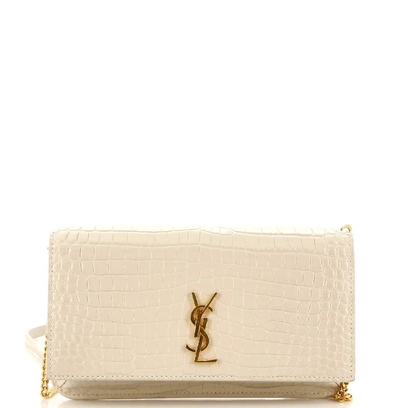 Black Friday And Cyber Monday Bag Deals Classic Monogram Phone Holder Shoulder Bag Crocodile Embossed Leather