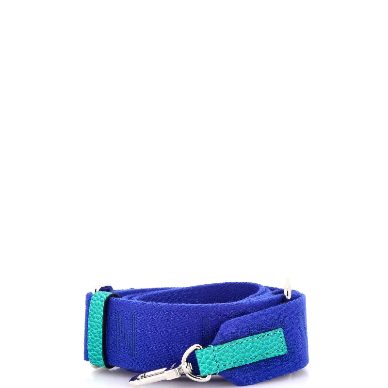 Sporty Bags For Active And Athletic Lifestyles Double Phone Pouch Shoulder Strap Canvas with Limited Edition Illusion Monogram Taurillon Leather