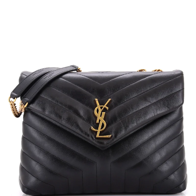 Everyday Bags For Work, School, Or Errands Loulou Shoulder Bag Matelasse Chevron Leather Medium