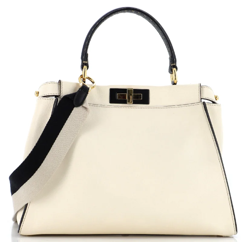 Bags For Sporty And Athletic Styles Peekaboo Bag Rigid Leather with Strap You Shoulder Strap Regular
