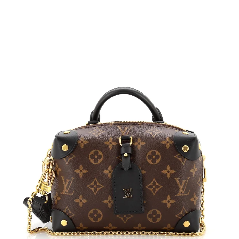 Minimalist Leather Bag For Modern Aesthetics Petite Malle Souple Handbag Monogram Canvas