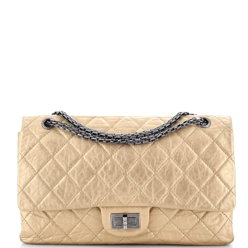 Inspired Bags For Timeless Elegance Reissue 2.55 Flap Bag Quilted Metallic Aged Calfskin 227