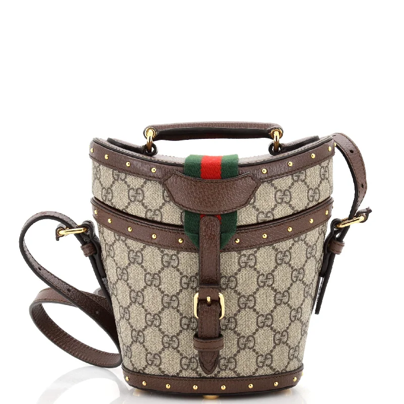 Luxurious But Budget-Friendly Bags Top Handle Hat Box Bag GG Coated Canvas with Leather